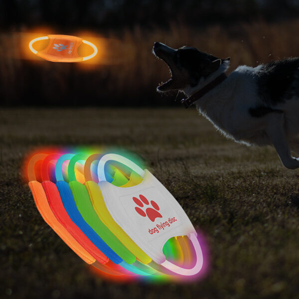 4b183f37-63f7-484c-9c9e-7872a01c938c.jpg Dog Flying Discs Light Glowing LED LuminousTrainning Interactive Toys Game Flying Discs Dog Toy Pet Dog Accessories Pet Products