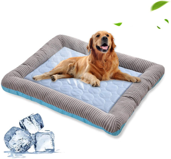 847ae09f-c677-4e67-84cf-ecfc9e2434d0.jpg Pet Cooling Pad Bed For Dogs Cats Puppy Kitten Cool Mat Pet Blanket Ice Silk Material Soft For Summer Sleeping Blue Breathable