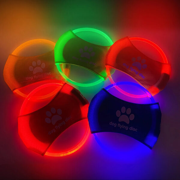 b551d9e1-252b-409d-b972-43ef1f7952d8.jpg Dog Flying Discs Light Glowing LED LuminousTrainning Interactive Toys Game Flying Discs Dog Toy Pet Dog Accessories Pet Products