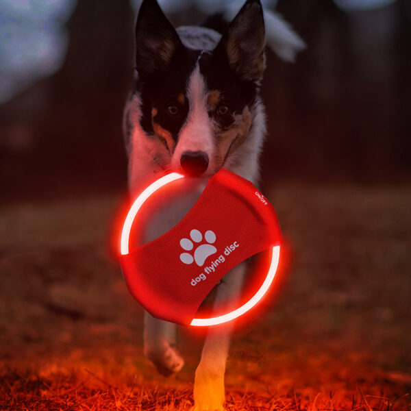 c8c3788a-48f6-472b-a33f-d38ae0f22132.jpg Dog Flying Discs Light Glowing LED LuminousTrainning Interactive Toys Game Flying Discs Dog Toy Pet Dog Accessories Pet Products