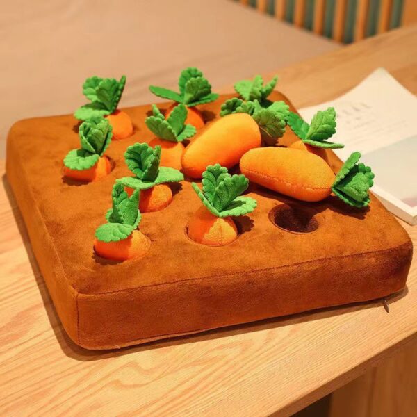 5faaf213-9bb7-4801-9ae0-cb47399d95d3.jpg Dogs Uncover Treats Hidden Under Carrot Plush Toys