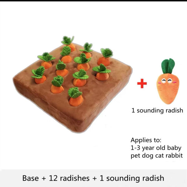 ce022b9d-51f5-4c07-8718-dae5f59bf4b3.jpg Dogs Uncover Treats Hidden Under Carrot Plush Toys